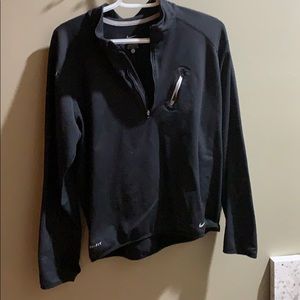 Black nike dri fit medium 1/4 zip pullover